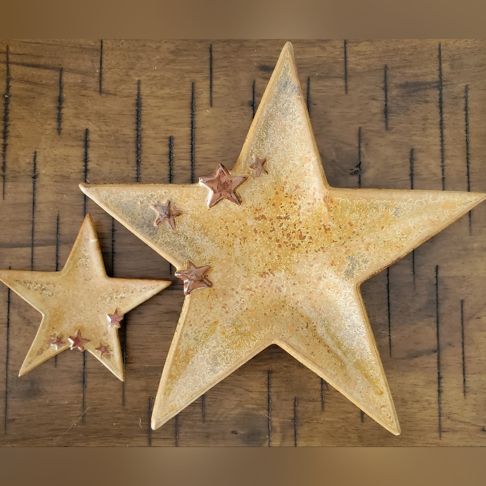 Ceramic Star Dishes Trinket Trays